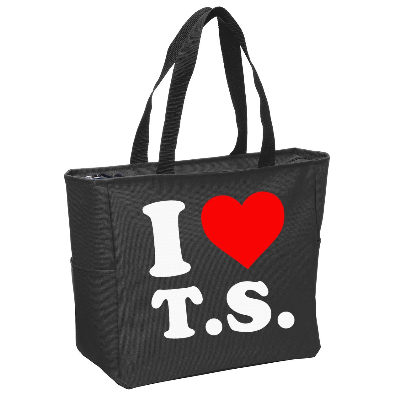 I Love T.S I Heart T.S Zip Tote Bag