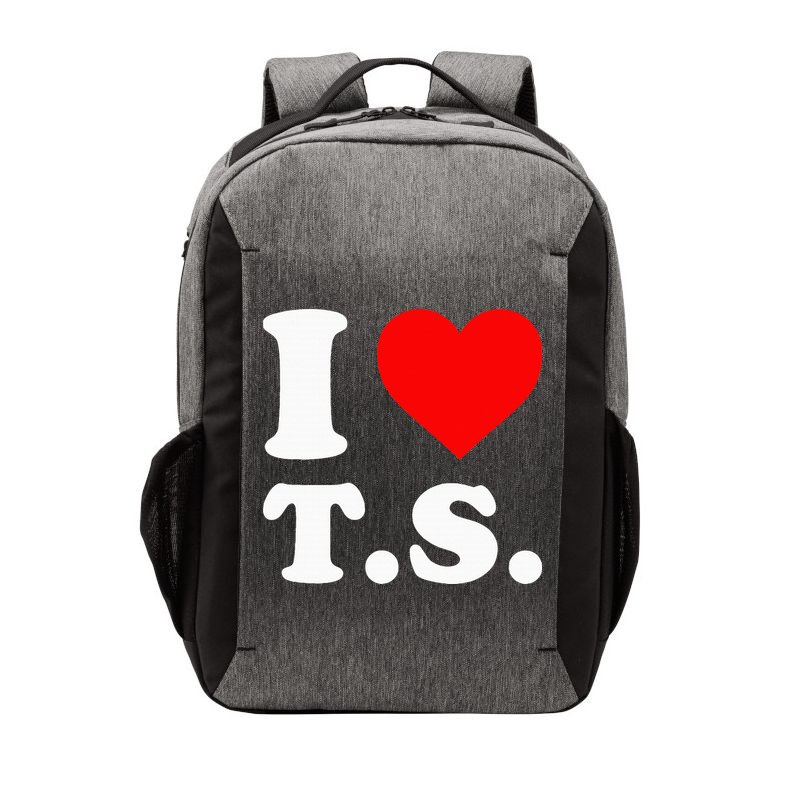 I Love T.S I Heart T.S Vector Backpack