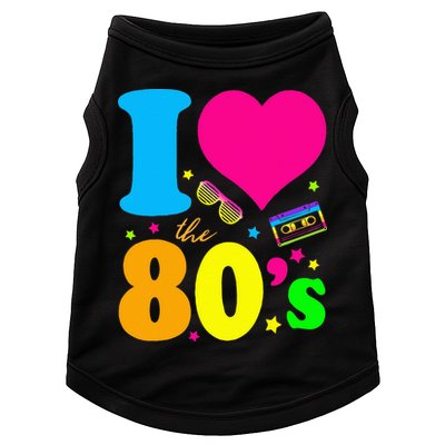 I Love The 80S 80s 90s Costume Party Doggie Tank