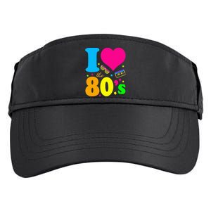 I Love The 80S 80s 90s Costume Party Adult Drive Performance Visor