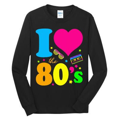 I Love The 80S 80s 90s Costume Party Tall Long Sleeve T-Shirt