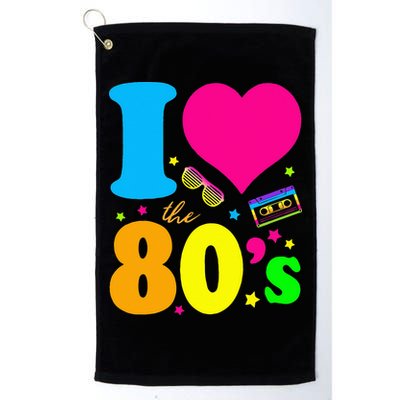 I Love The 80S 80s 90s Costume Party Golf Towel