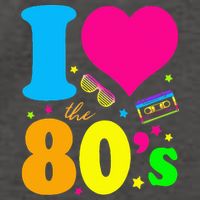 I Love The 80S 80s 90s Costume Party Vector Backpack