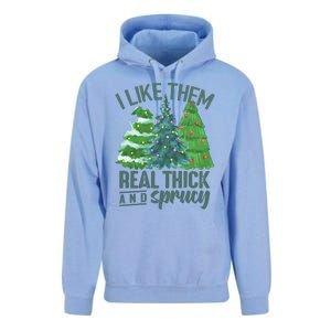 I Like Them Real Thick And Sprucy Unisex Surf Hoodie