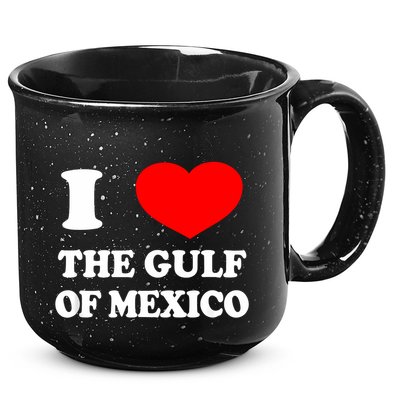 I Love The Gulf Of Mexico Usa Funny 2025 Dank Meme Cringe 15oz Campfire Ceramic Mug