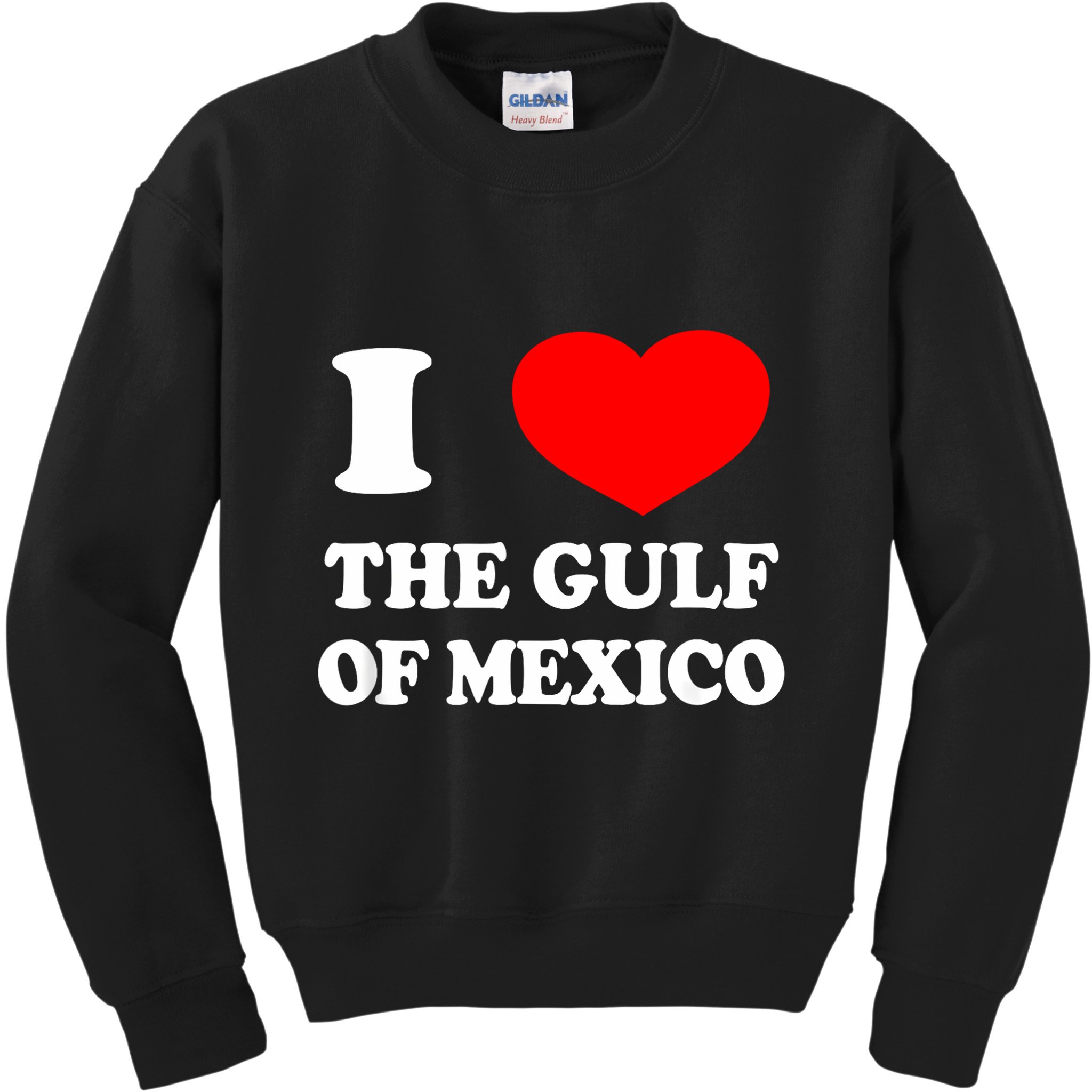 I Love The Gulf Of Mexico Usa Funny 2025 Dank Meme Cringe Kids Sweatshirt
