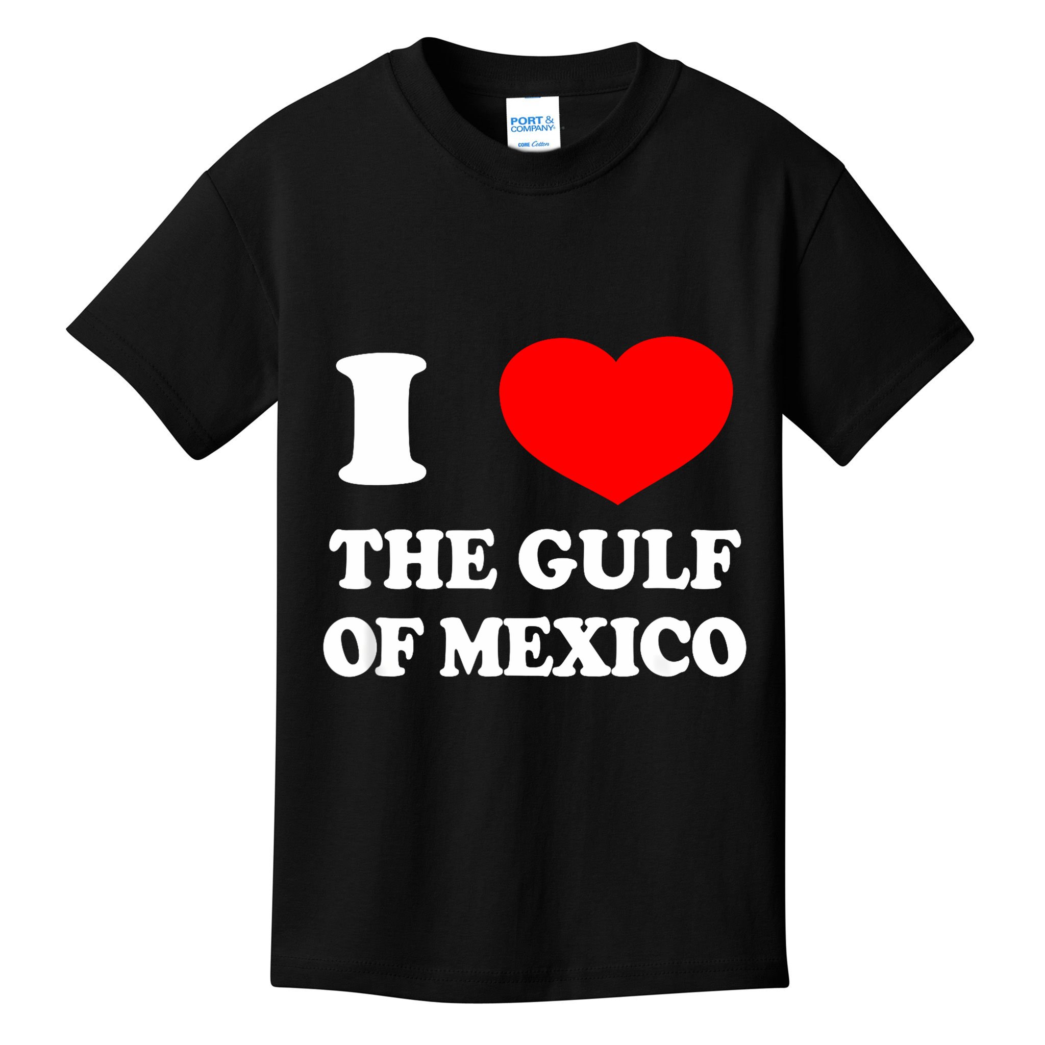 I Love The Gulf Of Mexico Usa Funny 2025 Dank Meme Cringe Kids T-Shirt