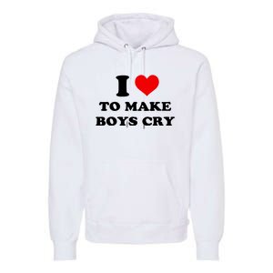 I Love To Make Boy Cry Premium Hoodie