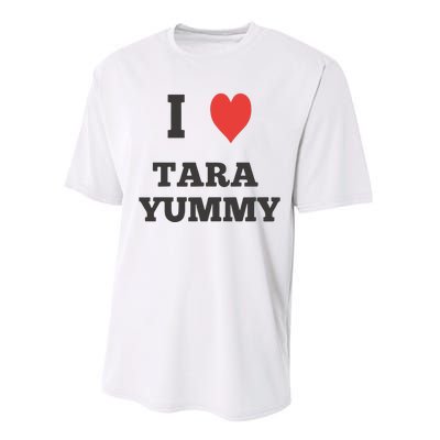 I Love Tara Yummy Performance Sprint T-Shirt