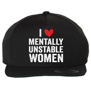 I Love Tally Unstable Funny Ironic Meme Gift Wool Snapback Cap