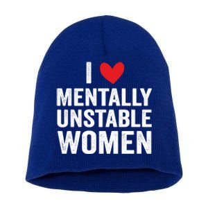 I Love Tally Unstable Funny Ironic Meme Gift Short Acrylic Beanie