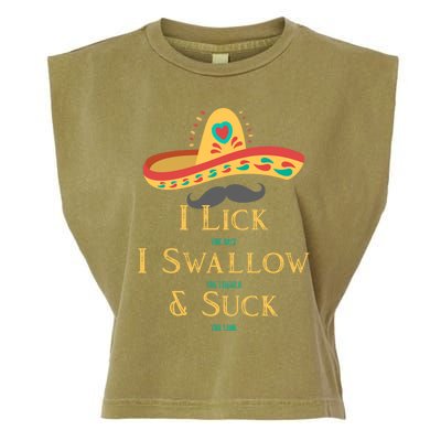 I Lick The Salt Swallow The Tequila And Suck The Lime Cool Gift Garment-Dyed Women's Muscle Tee