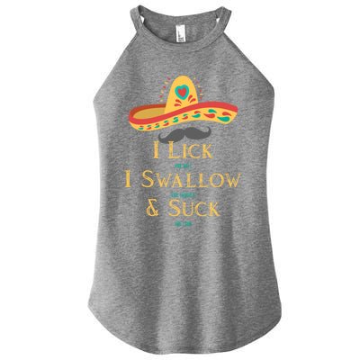 I Lick The Salt Swallow The Tequila And Suck The Lime Cool Gift Women’s Perfect Tri Rocker Tank