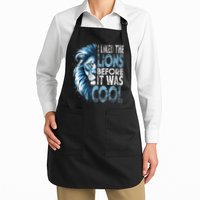 I Liked The Lions Before It Was Cool Funny Vintage Apron