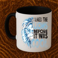 I Liked The Lions Before It Was Cool Funny Vintage Mug