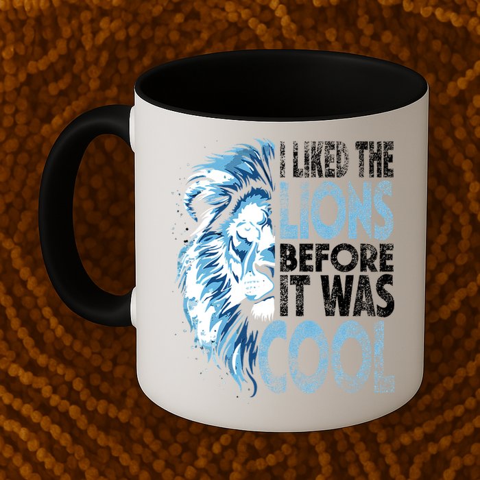 I Liked The Lions Before It Was Cool Funny Vintage Mug