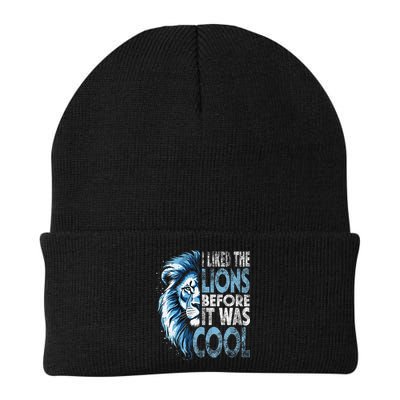 I Liked The Lions Before It Was Cool Funny Vintage Beanie