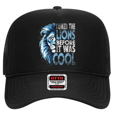 I Liked The Lions Before It Was Cool Funny Vintage Hat