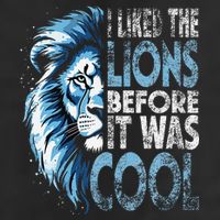 I Liked The Lions Before It Was Cool Funny Vintage Golf Towel