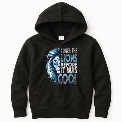 I Liked The Lions Before It Was Cool Funny Vintage Kids Hoodie