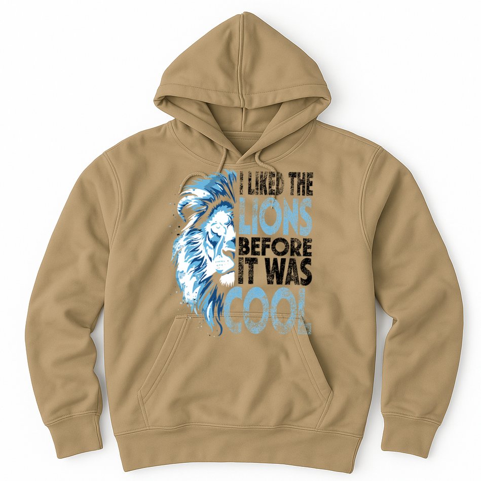 I Liked The Lions Before It Was Cool Funny Vintage Hoodie