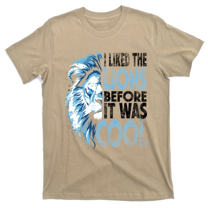 I Liked The Lions Before It Was Cool Funny Vintage T-Shirt