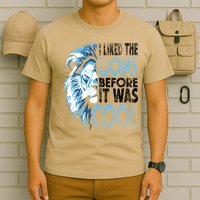 I Liked The Lions Before It Was Cool Funny Vintage T-Shirt