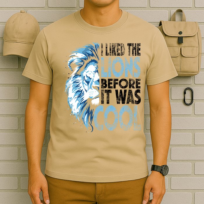 I Liked The Lions Before It Was Cool Funny Vintage T-Shirt