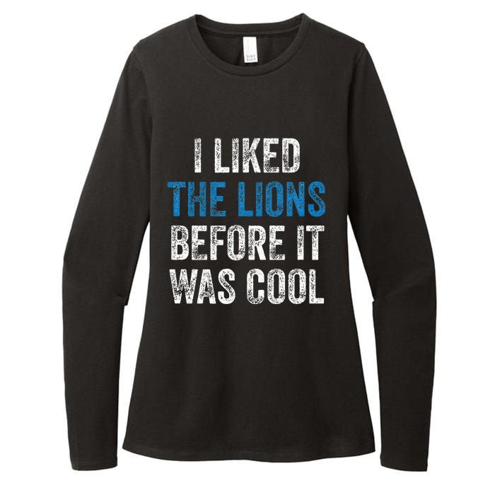 I Liked The Lions Before It Was Cool Womens CVC Long Sleeve Shirt