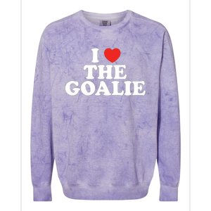 I Love The Goalie Heart Soccer Hockey Sport Goalie Cute Gift Colorblast Crewneck Sweatshirt