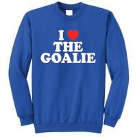 I Love The Goalie Heart Soccer Hockey Sport Goalie Cute Gift Sweatshirt