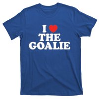 I Love The Goalie Heart Soccer Hockey Sport Goalie Cute Gift T-Shirt