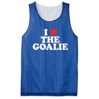 I Love The Goalie Heart Soccer Hockey Sport Goalie Cute Gift Mesh Reversible Basketball Jersey Tank