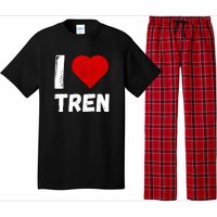 I Love Tren Funny Bodybuilder Pajama Set