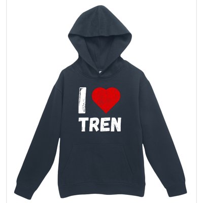 I Love Tren Funny Bodybuilder Urban Pullover Hoodie