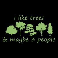 I Like Trees Maybe 3 People Nature Tree Lover Tree Hugger Button