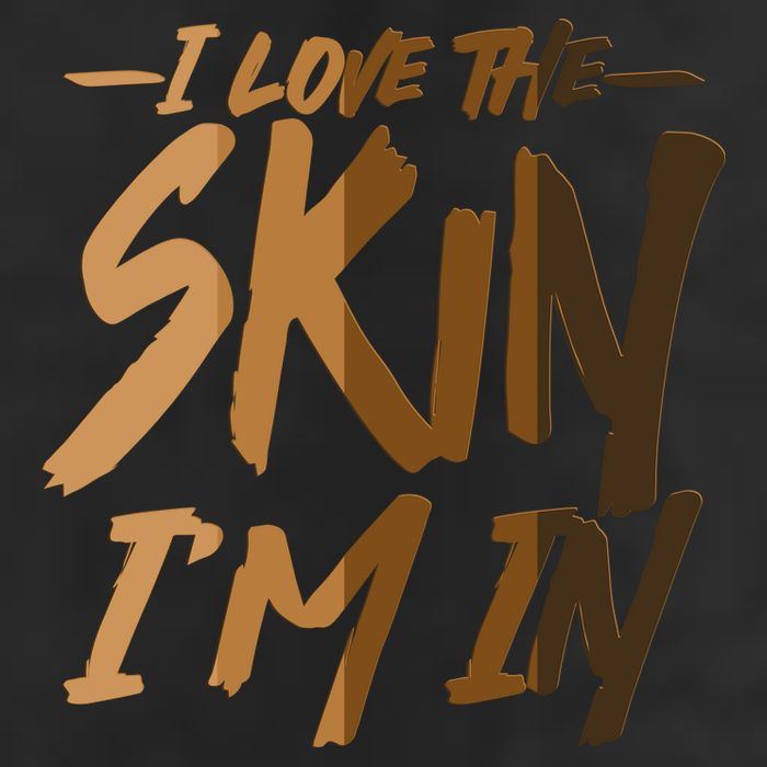I Love The Skin I'm In Melanin Skin Tones 7 Panel Mesh Trucker Snapback Hat