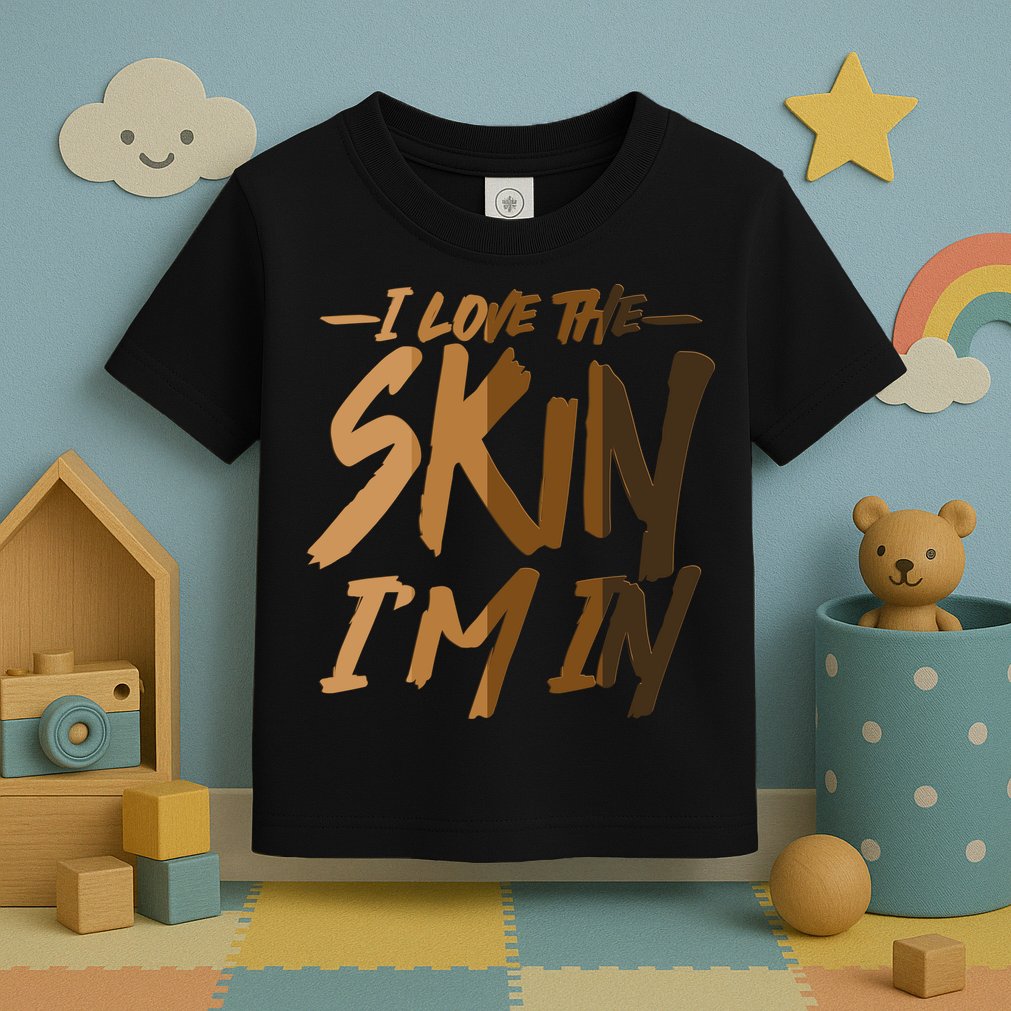 I Love The Skin I'm In Melanin Skin Tones Toddler T-Shirt