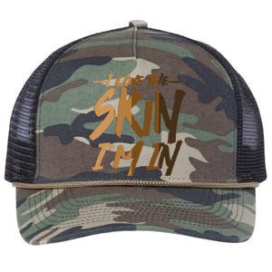 I Love The Skin I'm In Melanin Skin Tones Retro Rope Trucker Hat Cap