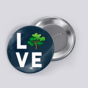 I Love Trees Cute Tree Environment Nature Lovers Gift Button