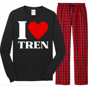 I Love Tren Funny Bodybuilder Long Sleeve Pajama Set