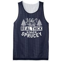 I Like Them Real Thick And Sprucey Mesh Reversible Basketball Jersey Tank