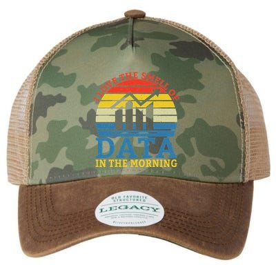 I Love The Smell Of Data In The Morning Data Analyst Legacy Tie Dye Trucker Hat