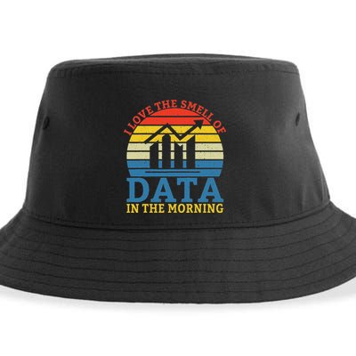I Love The Smell Of Data In The Morning Data Analyst Sustainable Bucket Hat