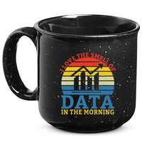 I Love The Smell Of Data In The Morning Data Analyst 15oz Campfire Ceramic Mug