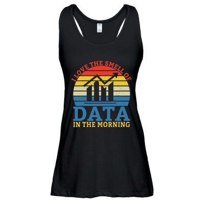 I Love The Smell Of Data In The Morning Data Analyst Ladies Essential Flowy Tank