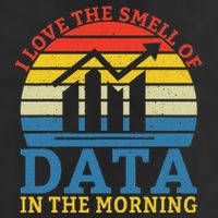 I Love The Smell Of Data In The Morning Data Analyst 25L Jumbo Tote
