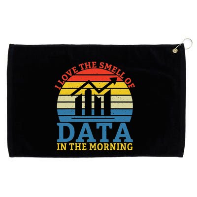 I Love The Smell Of Data In The Morning Data Analyst Grommeted Golf Towel