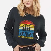 I Love The Smell Of Data In The Morning Data Analyst Cropped Pullover Crew