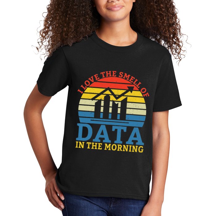 I Love The Smell Of Data In The Morning Data Analyst Kids T-Shirt